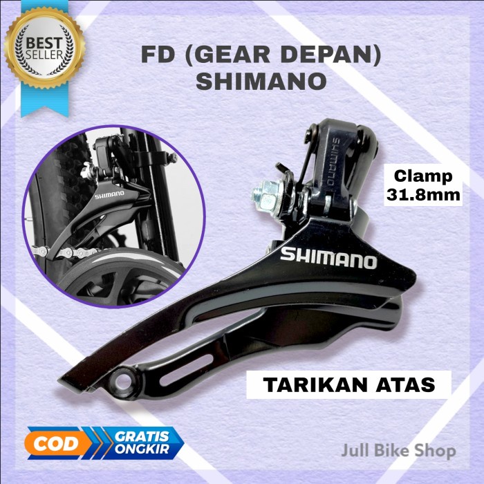 FD shifter SHlMANO 2 / 3 speed front derailleur sepeda mtb lipat dll tarikan atas depan tourney oper