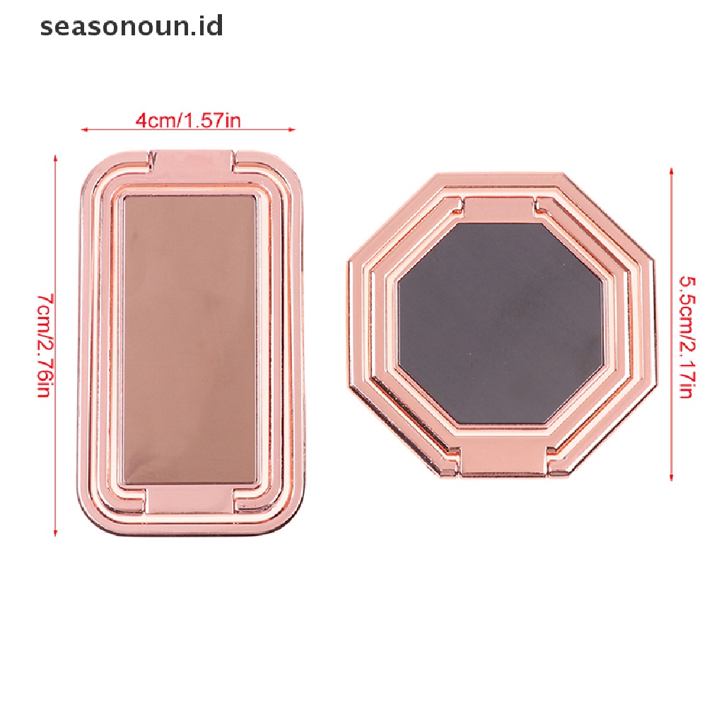 Seasonoun Phone Ring Holder Finger Kickstand Rotation Desktop Stand Sangat Tipis.