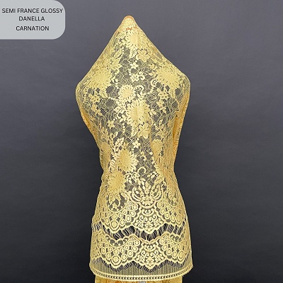 Brokat Rijek halus Semi France Glossy 2 kebaya (danella)