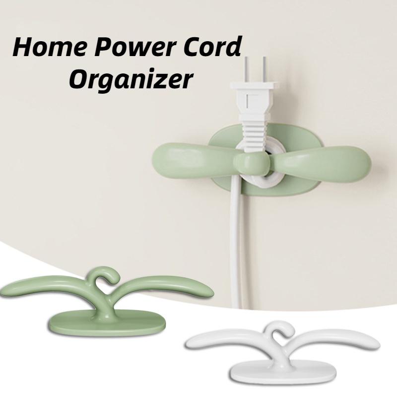 Abs Organizer Kabel Listrik Portabel Rumah Tahan Lama/Colokan Kawat Nyaman Plastik Berliku Rak Penyimpanan Kabel Data Klip Pengikat