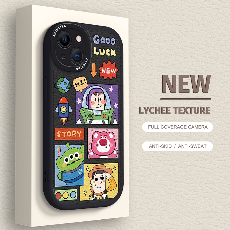 Case iPhone Untuk14 /13 /12 /11 Promax Cartoon Toy Story Soft Casing Untuk Iphone6 /7 /8 Plus/X/XR/Xs Max Cover