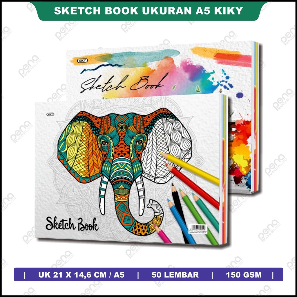 

Goshimastore - Sketch Book / Buku Sketsa Kiky A5 50 Lembar (1 Pcs) Kertas tebal dari bahan serat padat 150 Gsm - Terbaru