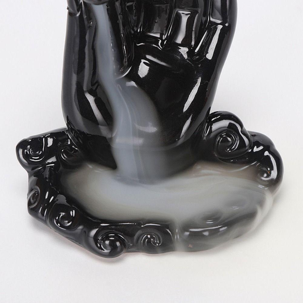 Tempat Bakar Dupa Nanas Zen Tea Ceremony Tower Type Desktop Ornamen Pegunungan Sungai Dekorasi Rumah Air Terjun Incense Burner Asap Pedupaan