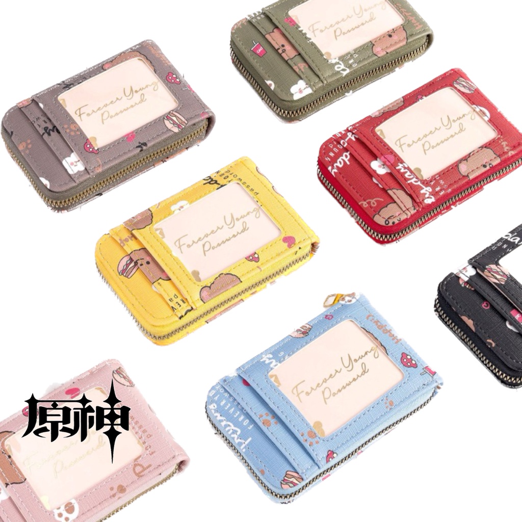 Dompet kartu lucu Korea sleting 11 slot