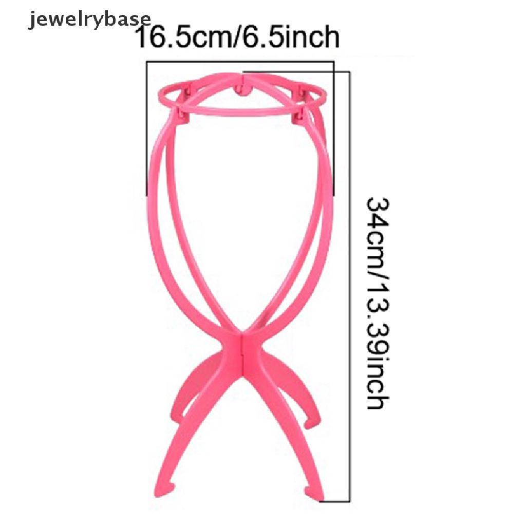 [jewelrybase] Wig Display Stand Lipat Portable Wig Stand Untuk Styling Pengeringan Membuat Wig Butik