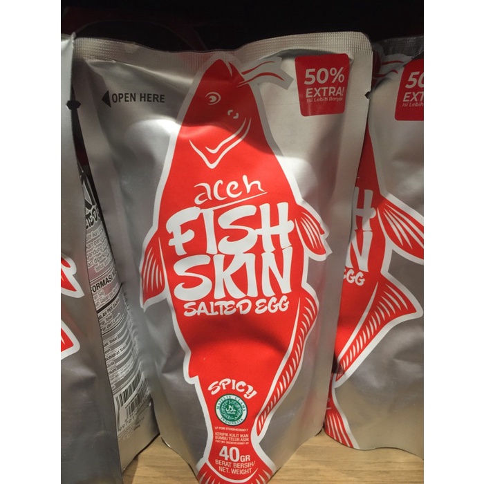 

Aceh fish skin salted egg spicy 40gr