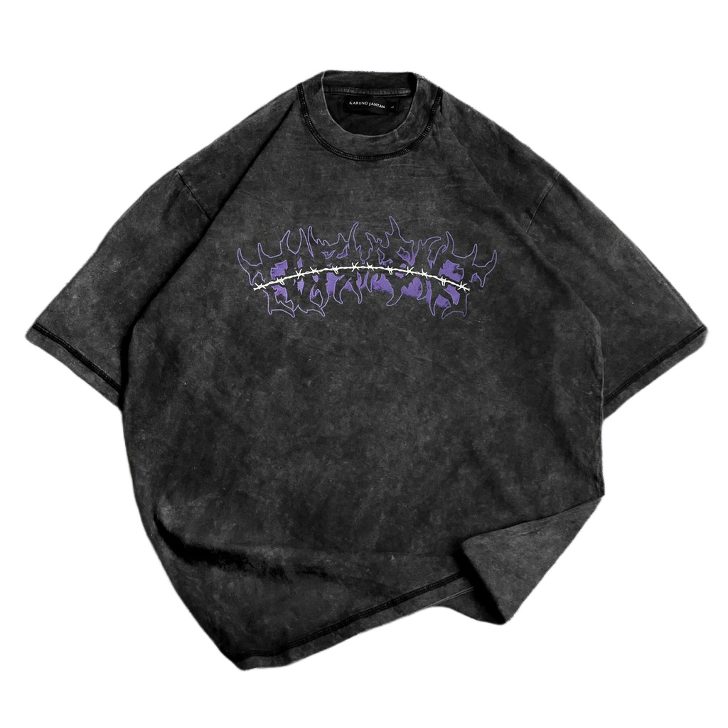 {oversize}BAJU KAOS OVERSIZE COTTON COMBED WASH / OVERSIZE T-SHIRT WASH motif &quot;timeless&quot;