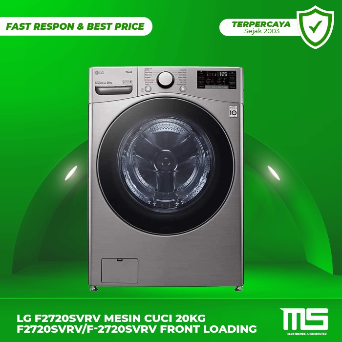 LG F2720SVRV Mesin Cuci 20Kg F2720SVRV/F-2720SVRV Front Loading