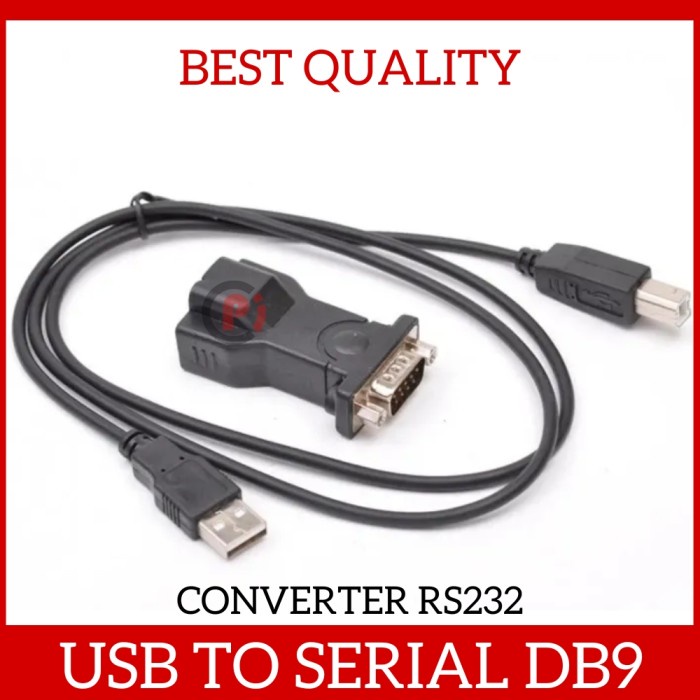 USB Converter to Serial Communication Adapter DB9 RS232 DB 9 Pin