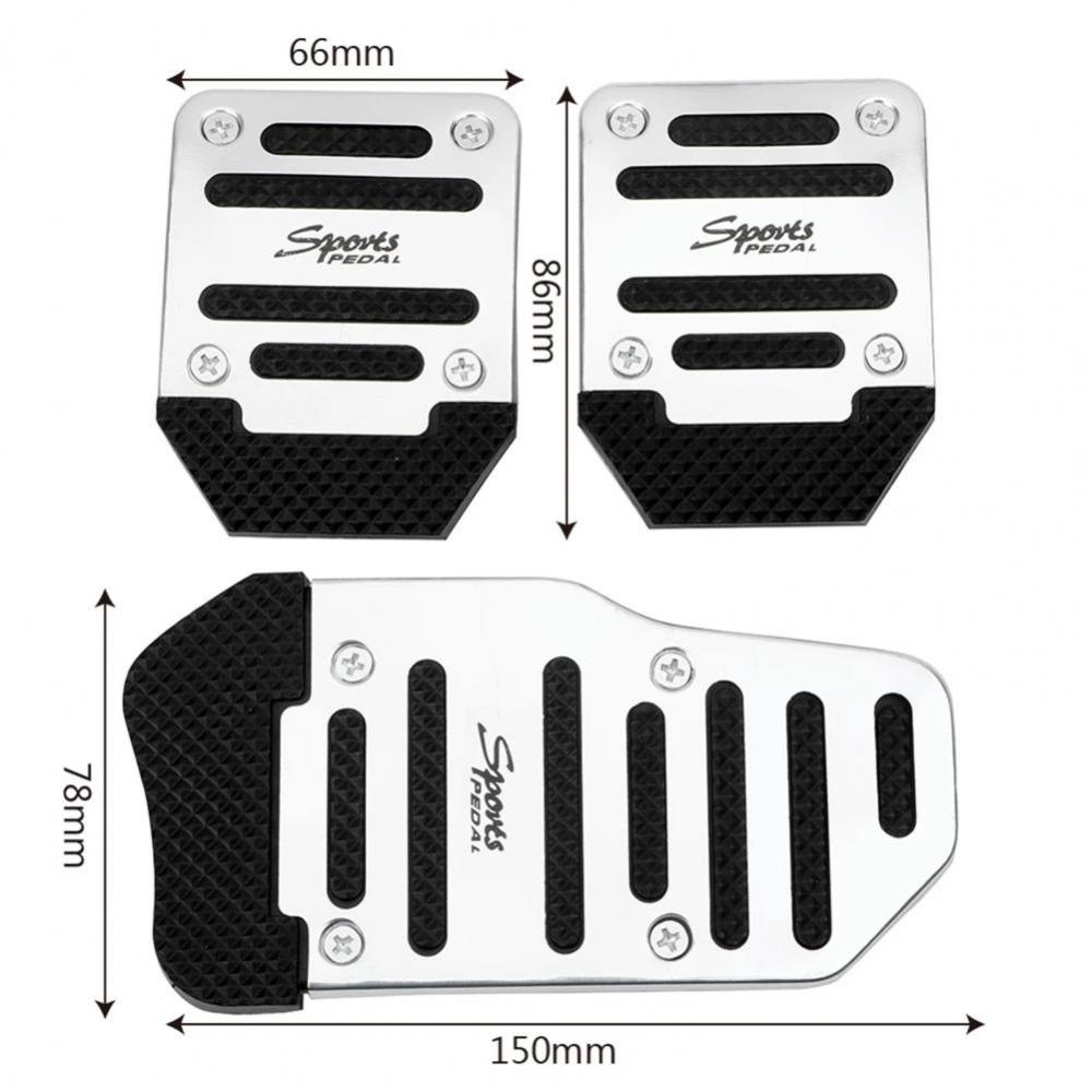 Populer 3pcs/set Pedal Mobil Auto Parts Manual gear Accelerator Pedal Foot Pad Cover