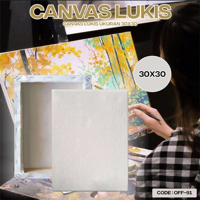 

NEW KANVAS 30X30 kanvas lukis media menggambar kesenian painting Best Seller