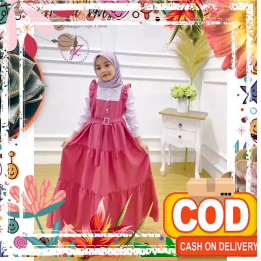 GAMIS ANAK PEREMPUAN/ GAMIS ANAK PEREMPUAN USIA TANGGUNG / LIVY DRESS ANAK KOREAN STYLE / bruberry