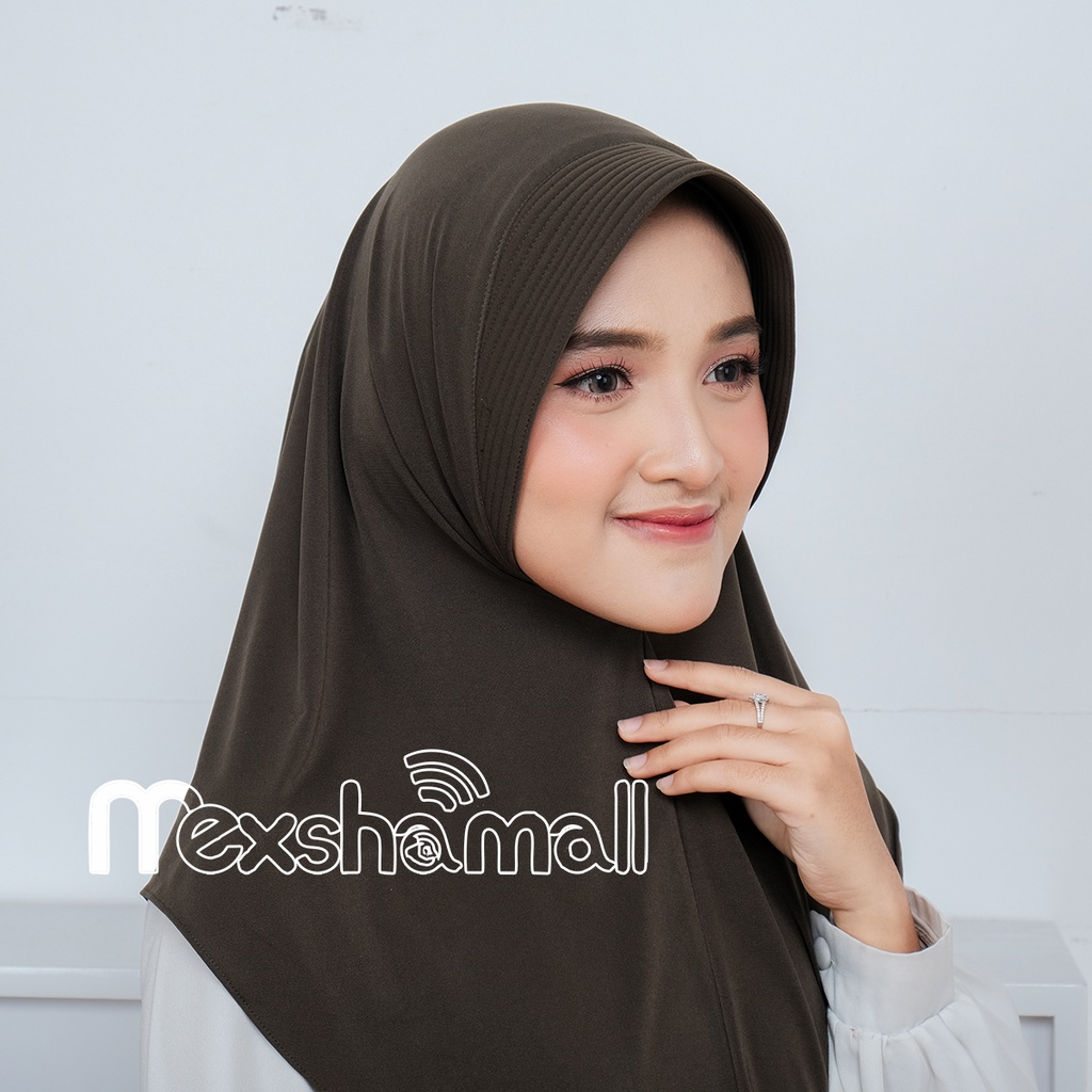 Hijab Bergo Hamidah Jersey Premium I Jilbab Jersey Ameena Daily Pet Antem By Shamira