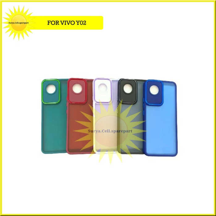 Case Premium Hybrid Chrome Vivo Y02 2022