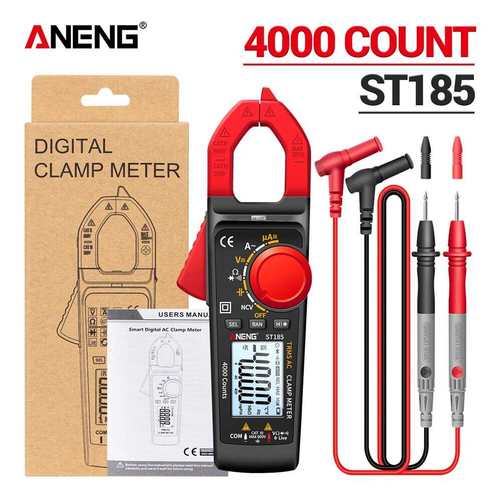 (BISA COD) FTIHSHP ANENG Digital Multimeter Voltage Tester Clamp - ST185