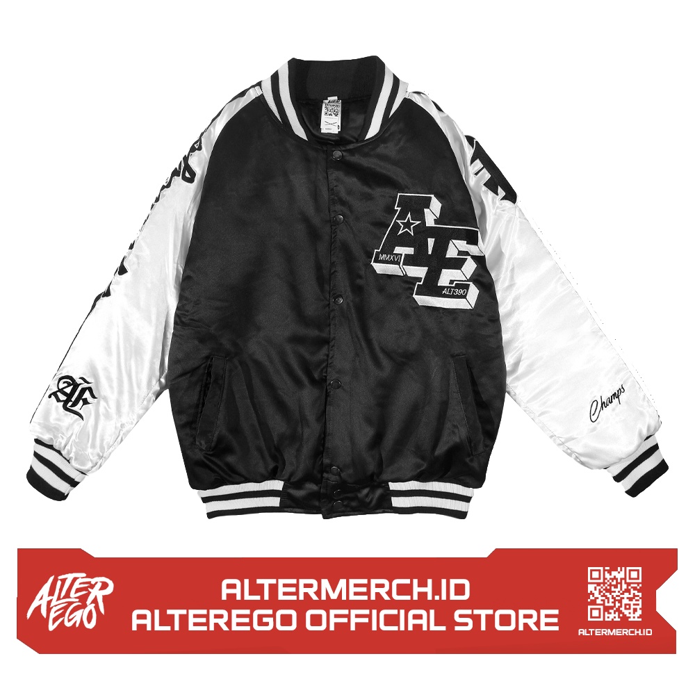 ALT390 B/W Satin Jacket
