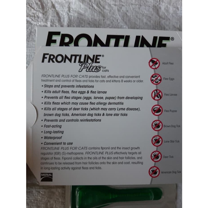 Obat Kutu Kucing FRONTLINE PLUS for Cats &amp; Kittens Cat Kitten