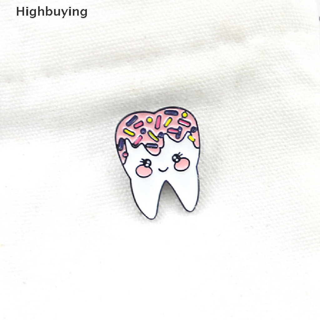 Hbid Lucu Kartun Gigi Malu Enamel Bros Pin Manis Indah Tetesan Minyak Bros Kerah Lencana Menyusui Perhiasan Hadiah Aksesoris Glory