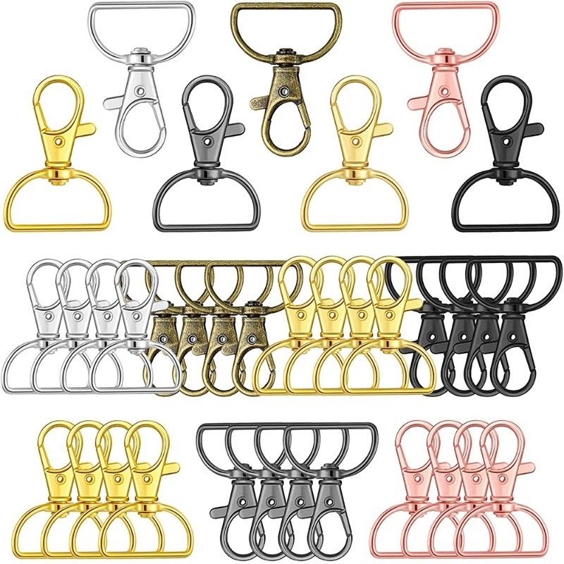 Jepit Putar Tahan Lama D Ring Untuk Koper/Handmade DIY Snap Hooks Untuk Aksesoris Gantungan Kunci