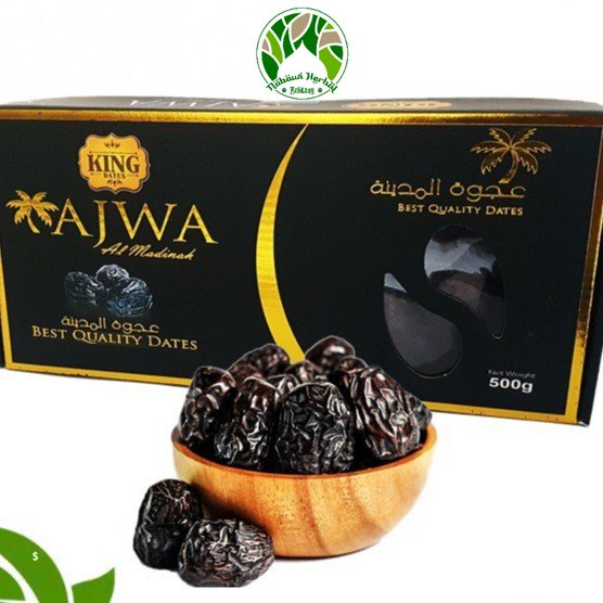 

Kurma ajwa king kurma nabi jumbo kurma madinah ajwa syifa 500gram 100% Original Kualitas Premium