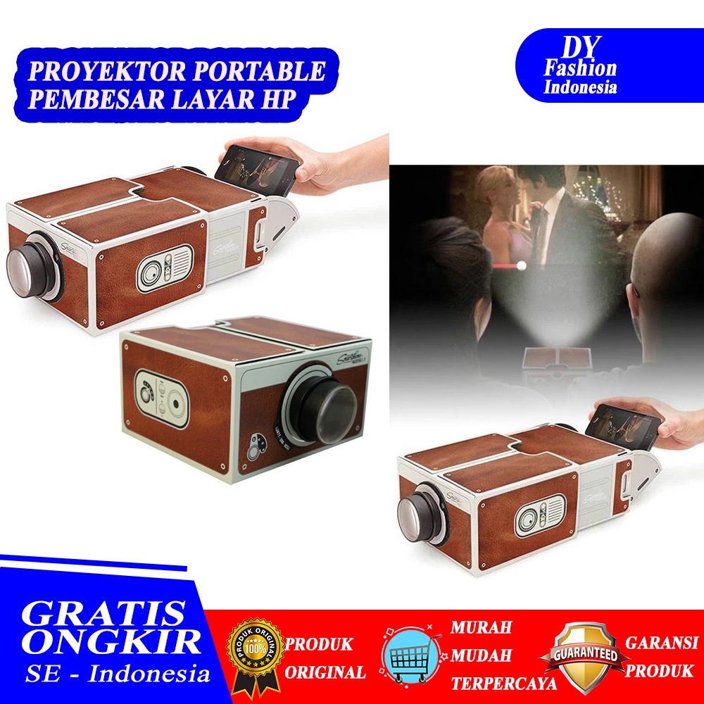 Pembesar Layar HP SP834 Proyektor Smartphone Portable Proyektor Mini Layar Lebar Untuk Hp Infokus An