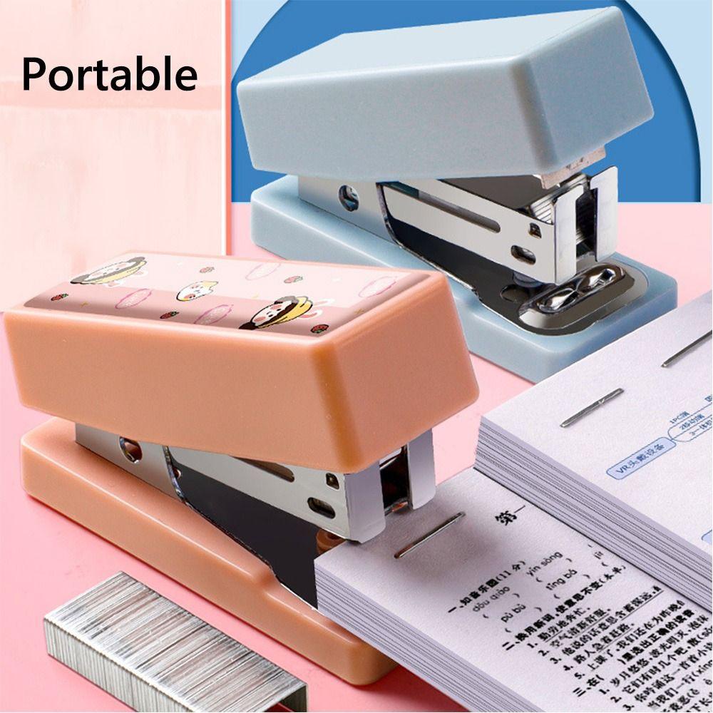 R-flower 2set Mini Stapler Metal Alat Tulis Kreatif Dengan 400PCS Staples