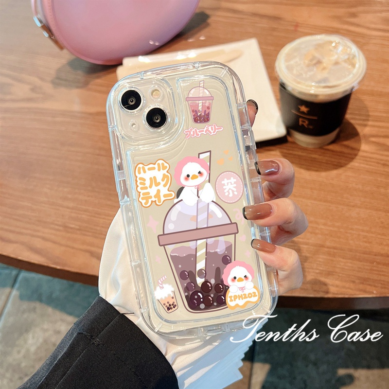 Samsung A14 A54 A34 A04 A04s A13 A23 A53 A03 A03s A02s A52 A72 A32 A22 A12 A71 A51 A50 A50s A30s A11Milk Tea Bebek Telepon Case Sabun Soft Cover