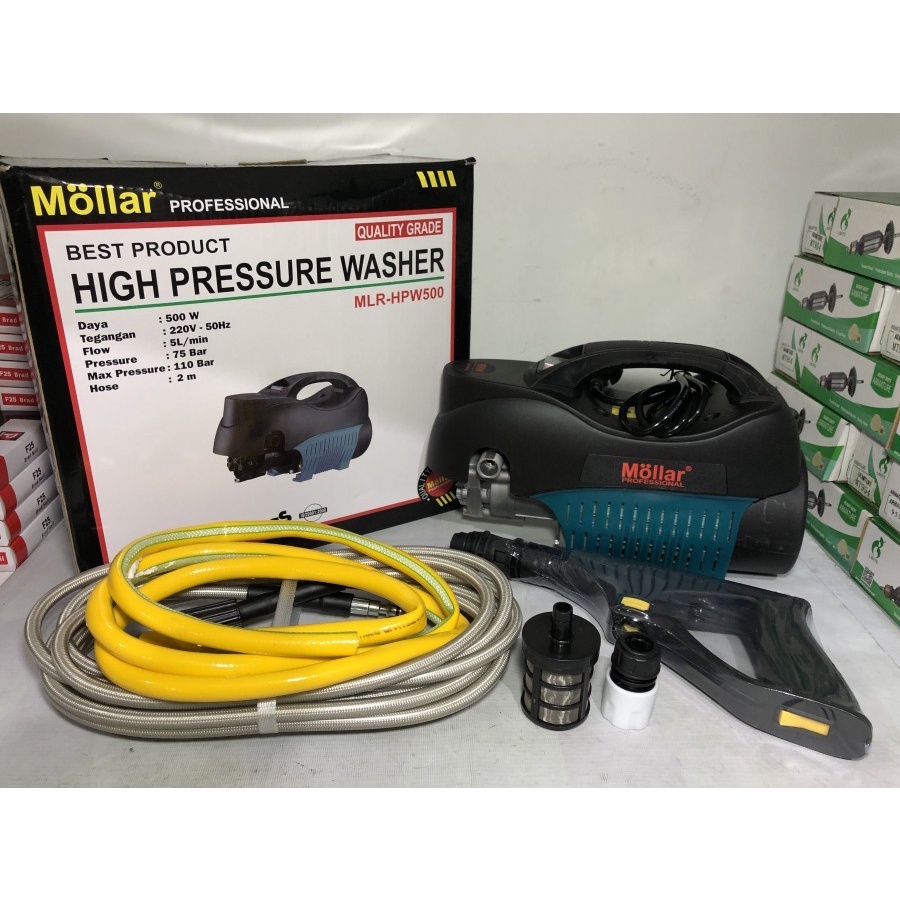 mollar hpw 500 high pressure cleaner mesin jet cleaner cuci mobil