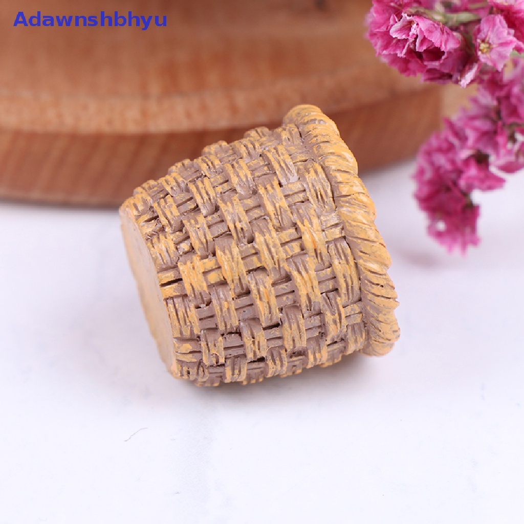 Adhyu 1Pc 1:12 Dollhouse Miniature Resin Basket Model Dolls Kitchen Accessories ID