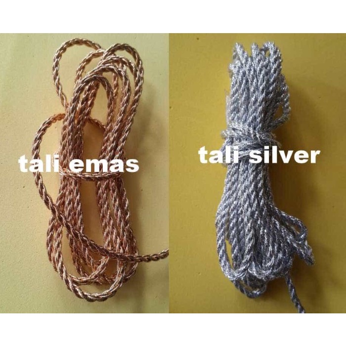 

⭐BISA COD⭐ Tali Yasin Variasi Emas Gold Silver Perak (50 yard 45 meter) - Kuning