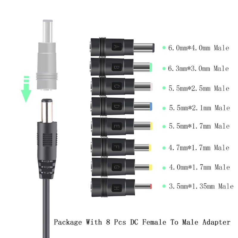 Zzz Kabel Power USB Ke DC USB Ke 8PCS DC Jack Charging Adapter Cord DC5V Ke 12V 9V Led Display Untuk Router Kipas Mini Speak