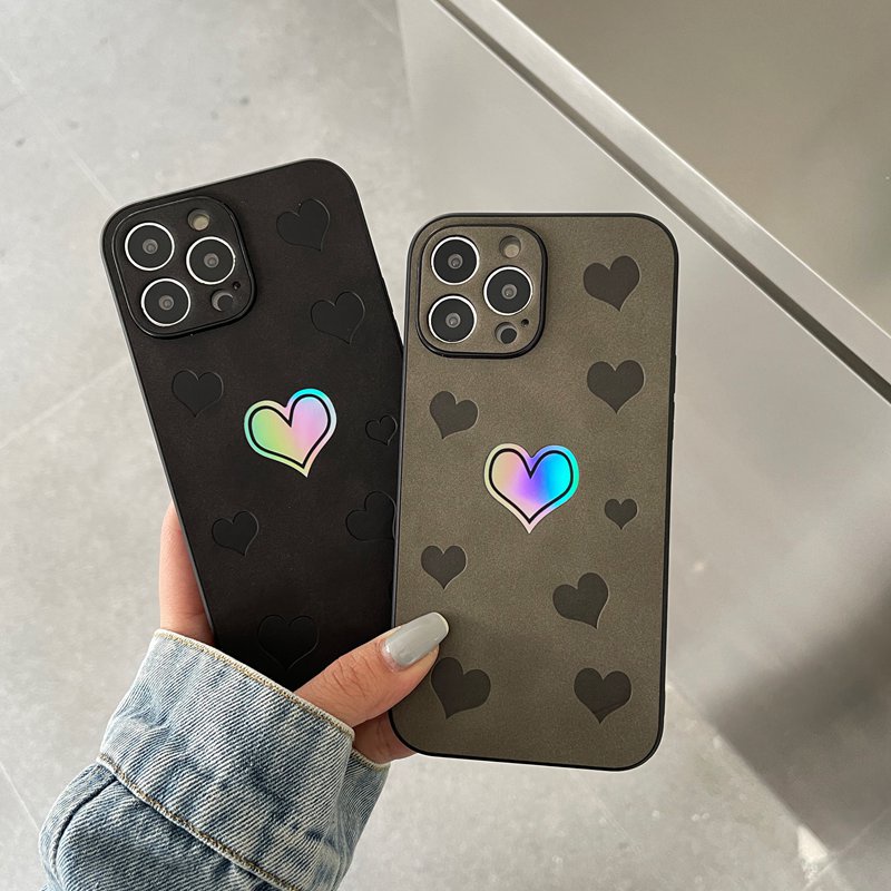 Nice Shine Laser Love Hard Case HP iP iPhone 14 + Plus 11 12 13 Pro Max X XR XS Max FTD Casing Apple