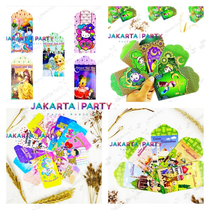 

AMPLOP LEBARAN/AMPLOP UNIK/AMPLOP ANGPAO LEBARAN MURAH KARAKTER