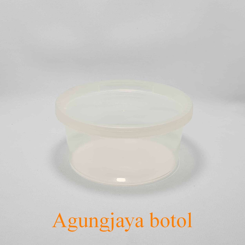 Meal Box 12 Oz Bulat Natural / Meal Box Plastik / Tempat Makan / Tempat Dessert Box /  Meal Box