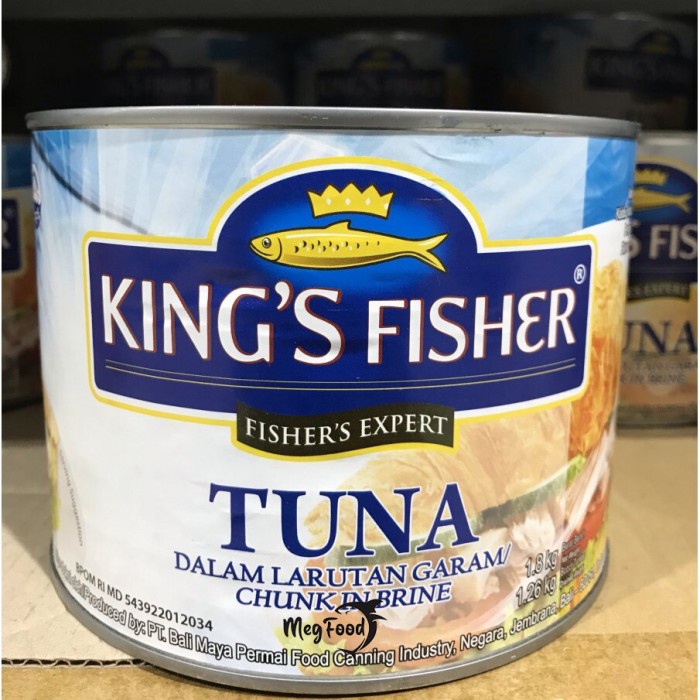 

King's Fisher Tuna 1800 gram Larutan Garam|Chunk In Brine