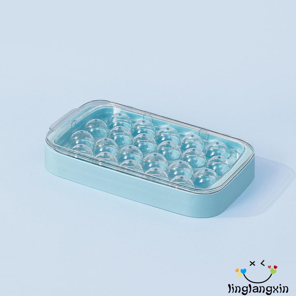 Llx-nampan Bola Es Batu Wadah Penyimpanan Box Holder Bin Cube Mold Easy-Release