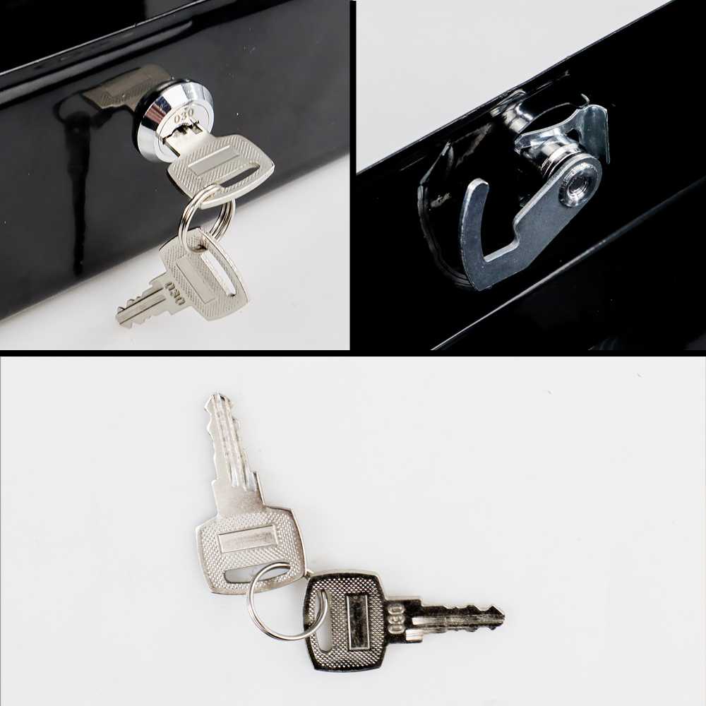 (BISA COD) FTIHSHP GUARD Kotak Uang Brankas Dokumen Cashbox Key Lock 25x20x9CM - HC-6605