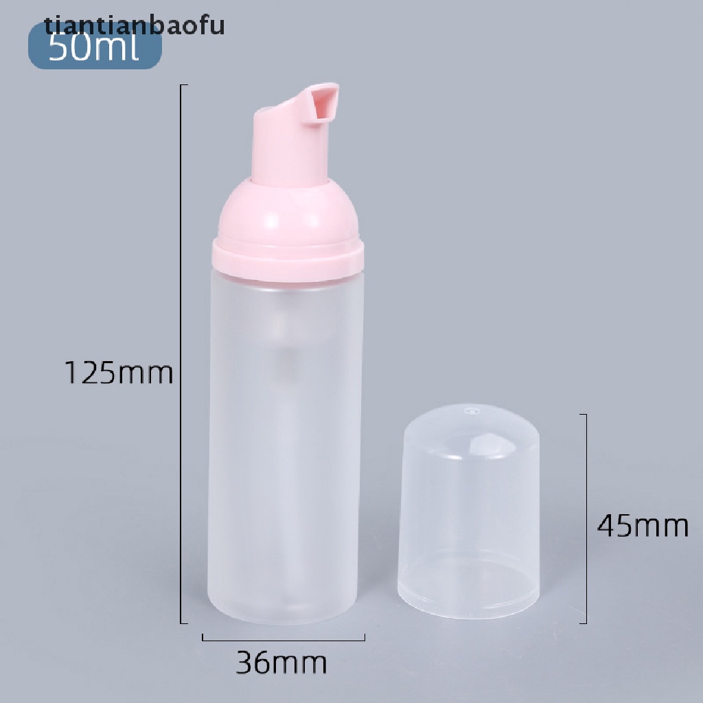 [tiantianbaofu] 50ml Kosong Travel Shampoo Pump Soap Foaming Mousse Bottle Dispenser Butik