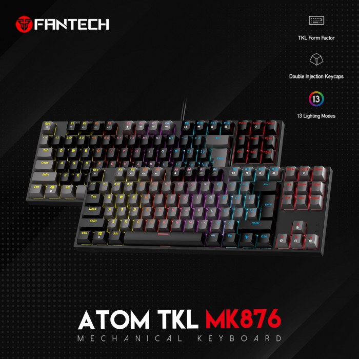 Fantech ATOM TKL MK876 Keyboard Mechanical Gaming 87 Keys