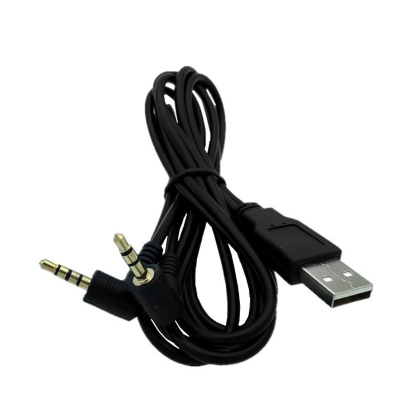 Zzz Jack AUX 35mm Male to Usb2 0kabel Charge Male Ke Kabel Adaptor USB