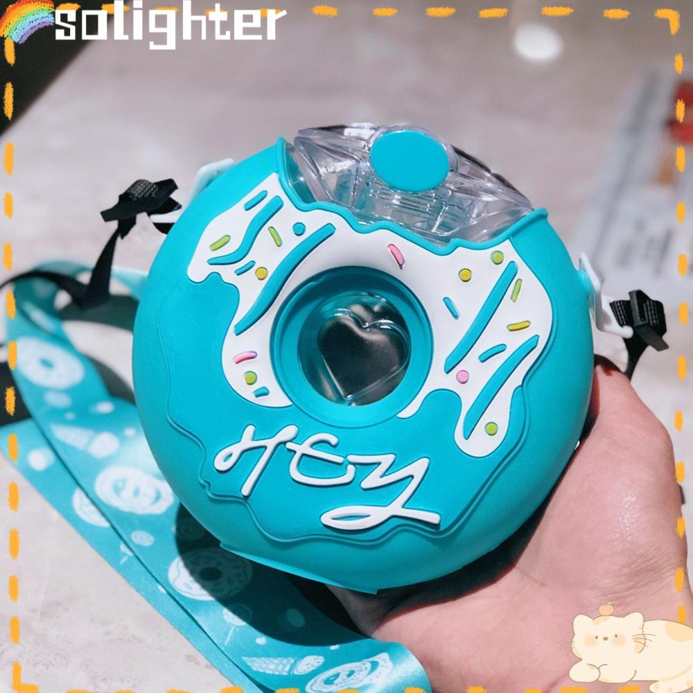 Solighter Donut Cangkir Air Donat Lucu Rainbow Donut Kettle