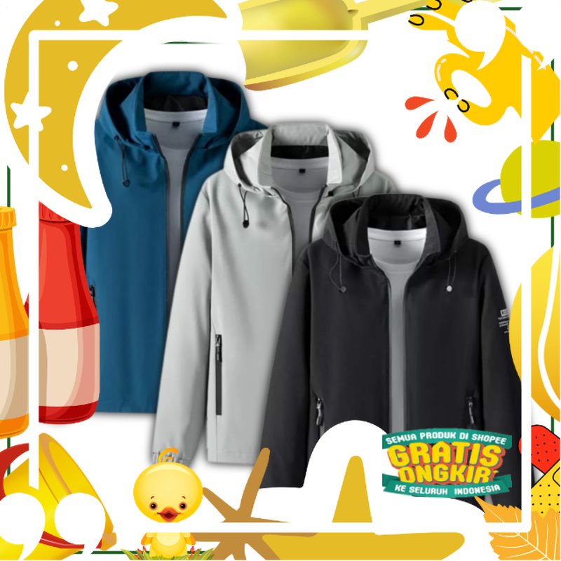 Jaket Kargo Casual Pria Wanita Trend Jaket Outdoor Tasland Premium/ hitam oren ungu tosca khaki