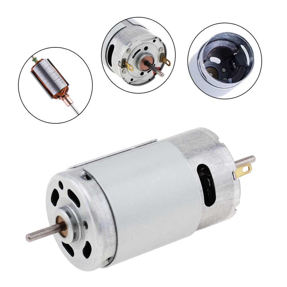 390motor DC DC 12V 22000RPM Kecepatan Tinggi Mini Motor Torsi Besar Motor Converter Untuk Mainan DIY Peralatan Kecil