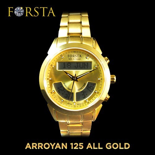 FORSTA JAM TANGAN FORSTA ARROYAN DIGITAL & ANALOG | FORSTA 125-ARROYAN - ALL GOLD