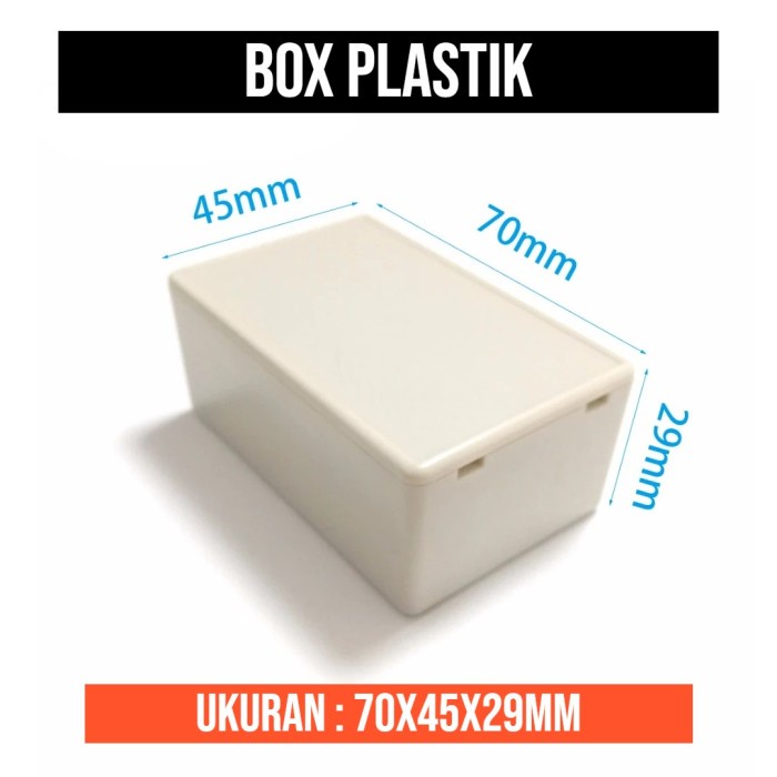 Box Putih 70 x 45 x 29 mm Case Enclosure Box 7x4.5x2.9 cm Junction