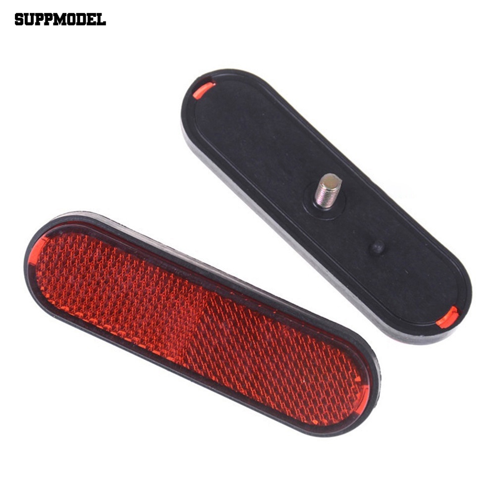 Suppmodel 2Pcs Persegi Panjang Bulat Mobil Motor Sepeda Caravan Lorry Screw On Safety Reflektor