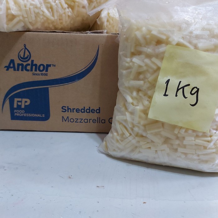 

Best SELLER Mozarella parut anchor 1kg/ Anchor Extra stretch shredded mozzarella