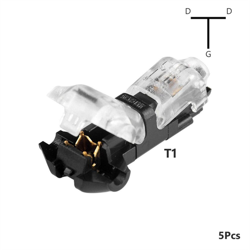 Agustinina Konektor Kawat Listrik T Type I Type 22-18AWG Tanpa Las 2pin Kabel Listrik Mobil