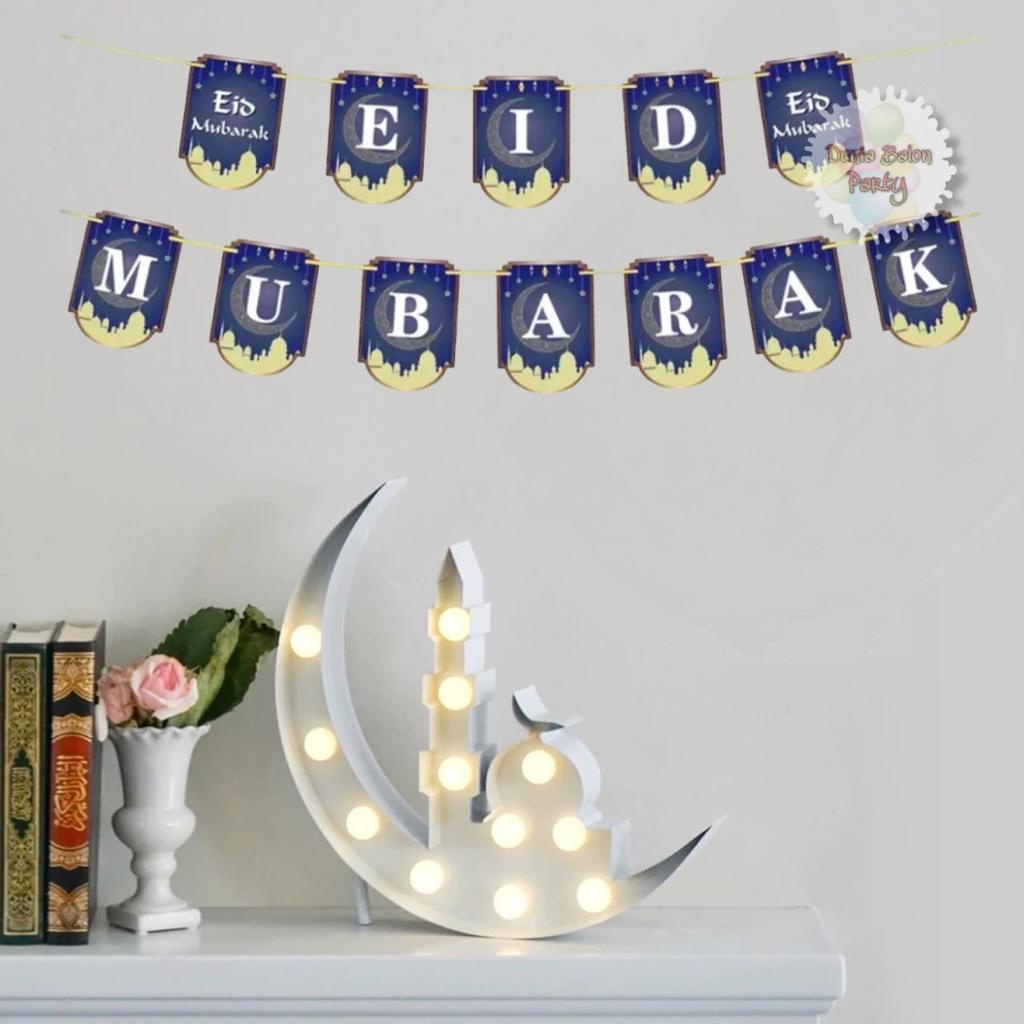 Banner Idul Fitri / Bunting Flag Lebaran / Banner Eid Mubarak