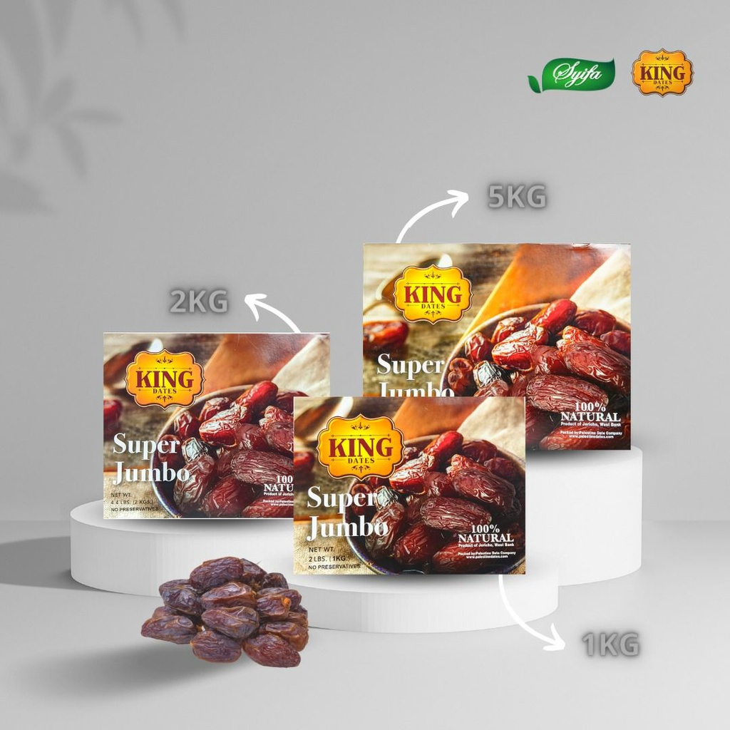 

Kurma Medjol Premium Super Jumbo 1kg - King Medjool Dates Super Jumbo I super big dan mantap